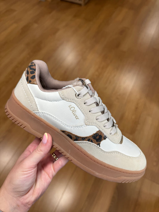 S.Oliver Beige/Leopard Trainer