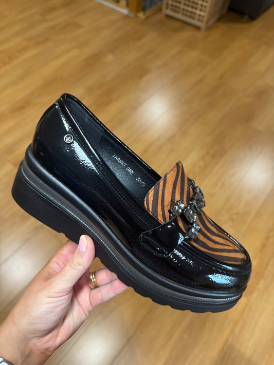 Zanni Tarsus Ink Tribe Wedge Loafer