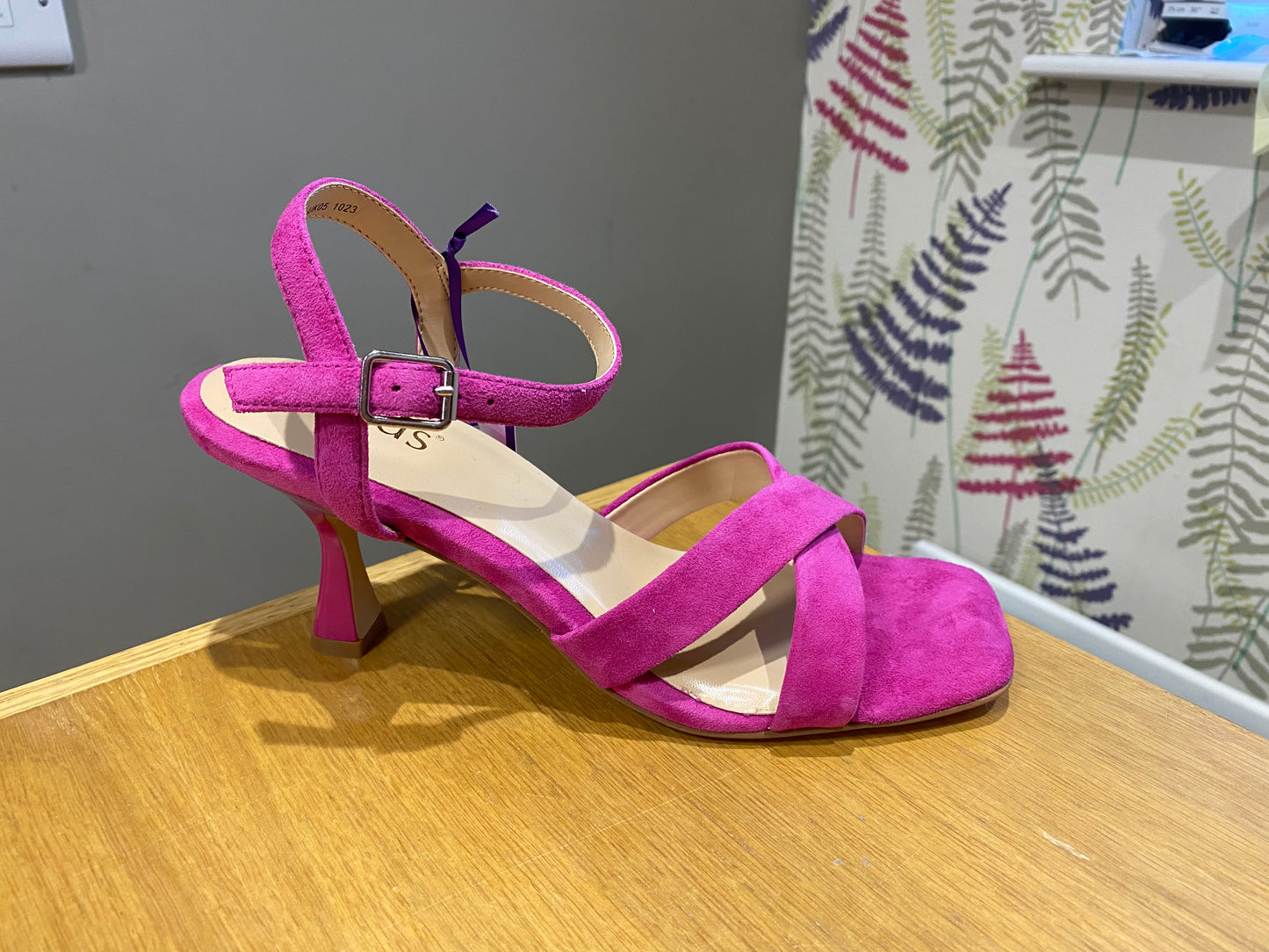 Lotus Fiorella Pink Suede Sandal