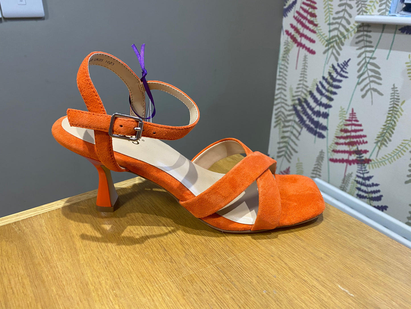 Lotus Fiorella Orange Suede Sandal