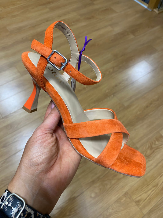 Lotus Fiorella Orange Suede Sandal