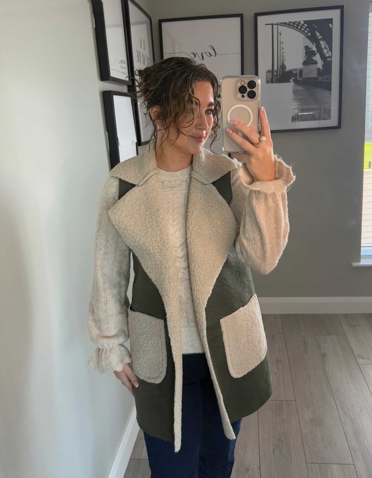 Olive Fur Gilet