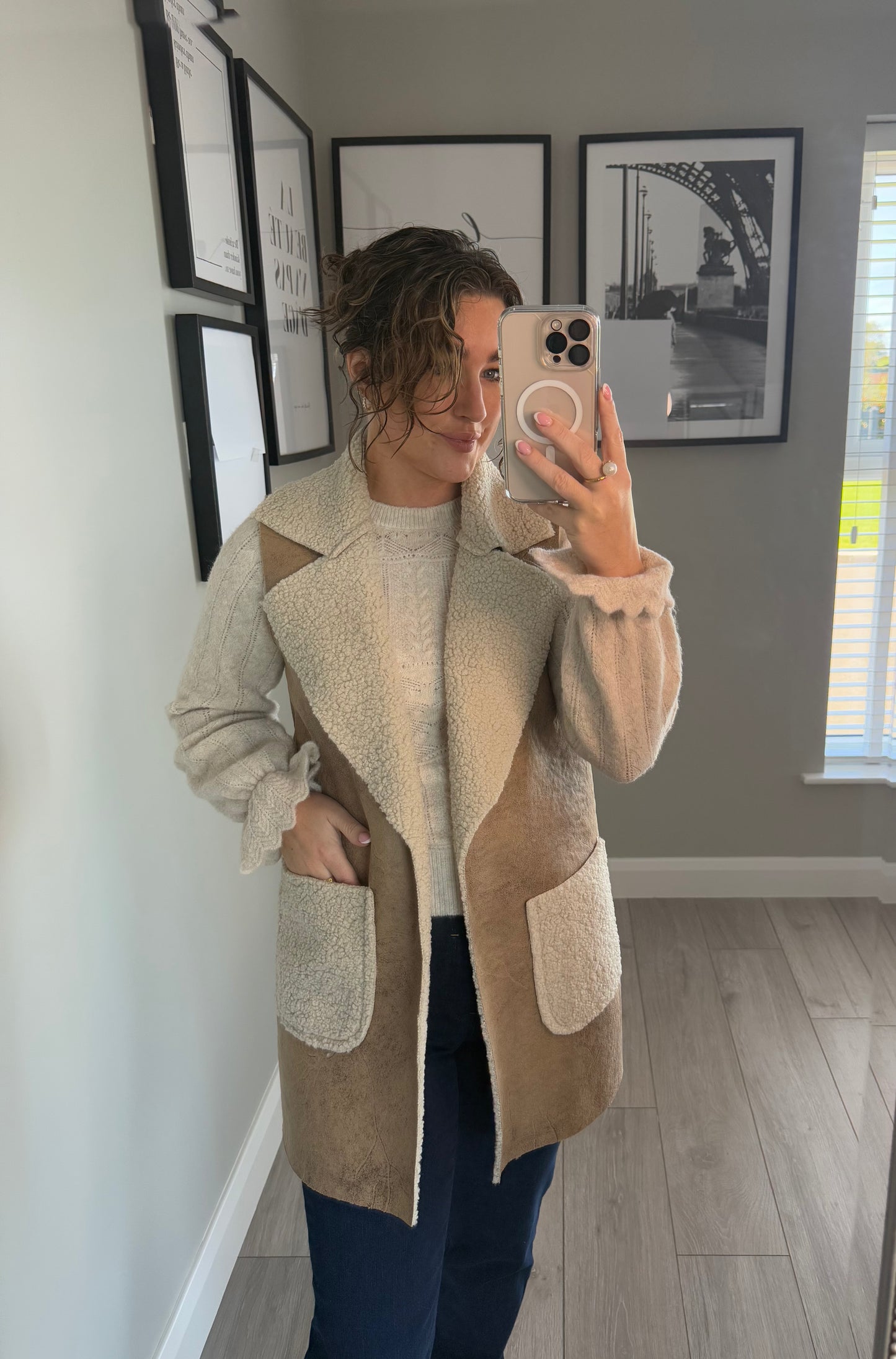 Camel Fur Gilet