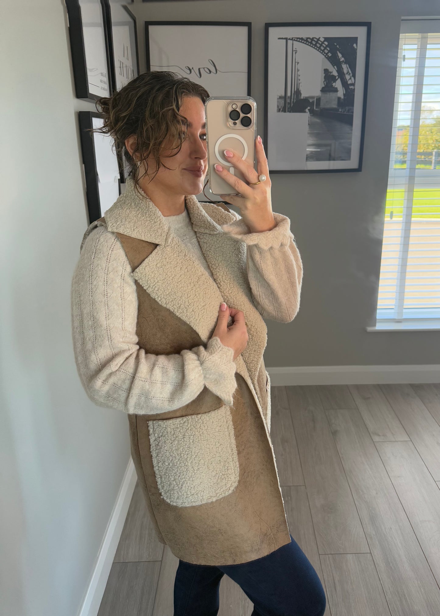 Camel Fur Gilet