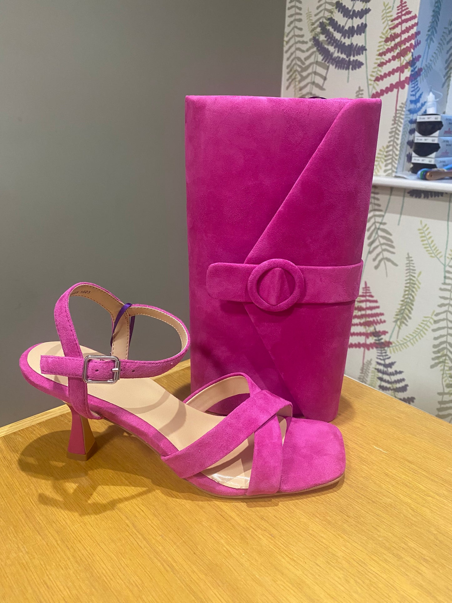 Lotus Fiorella Pink Suede Sandal