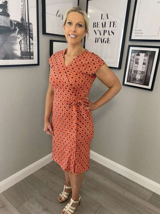 Nomads Coral Wrap Dress