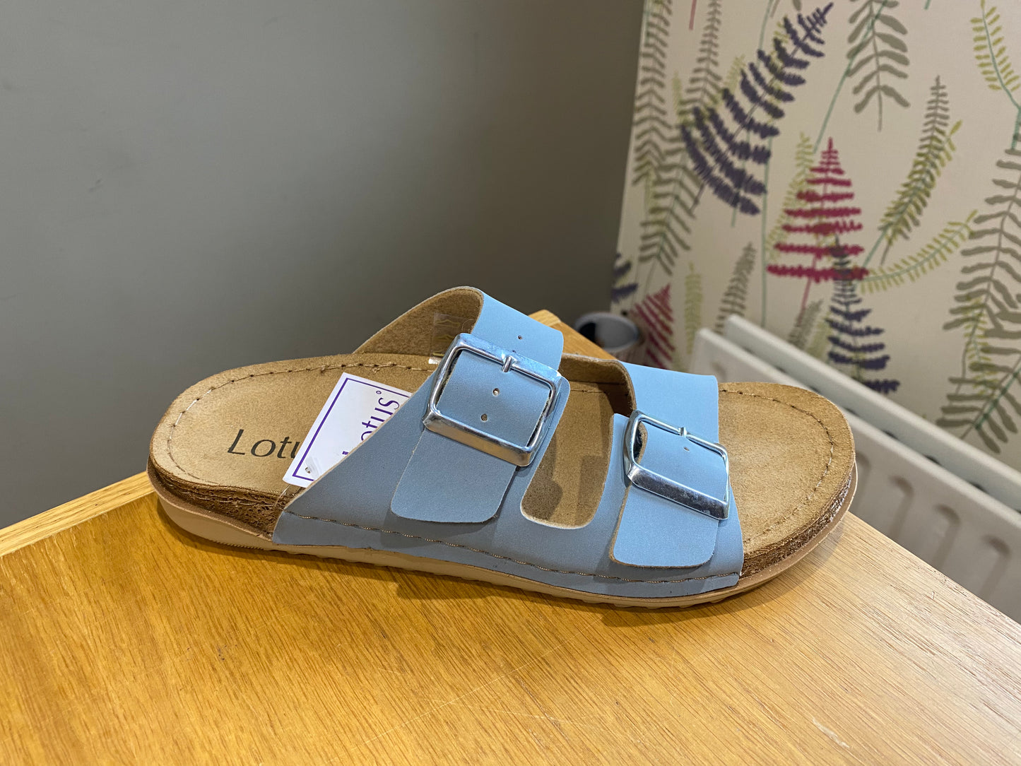 Lotus Sirmione Blue Slide Sandals