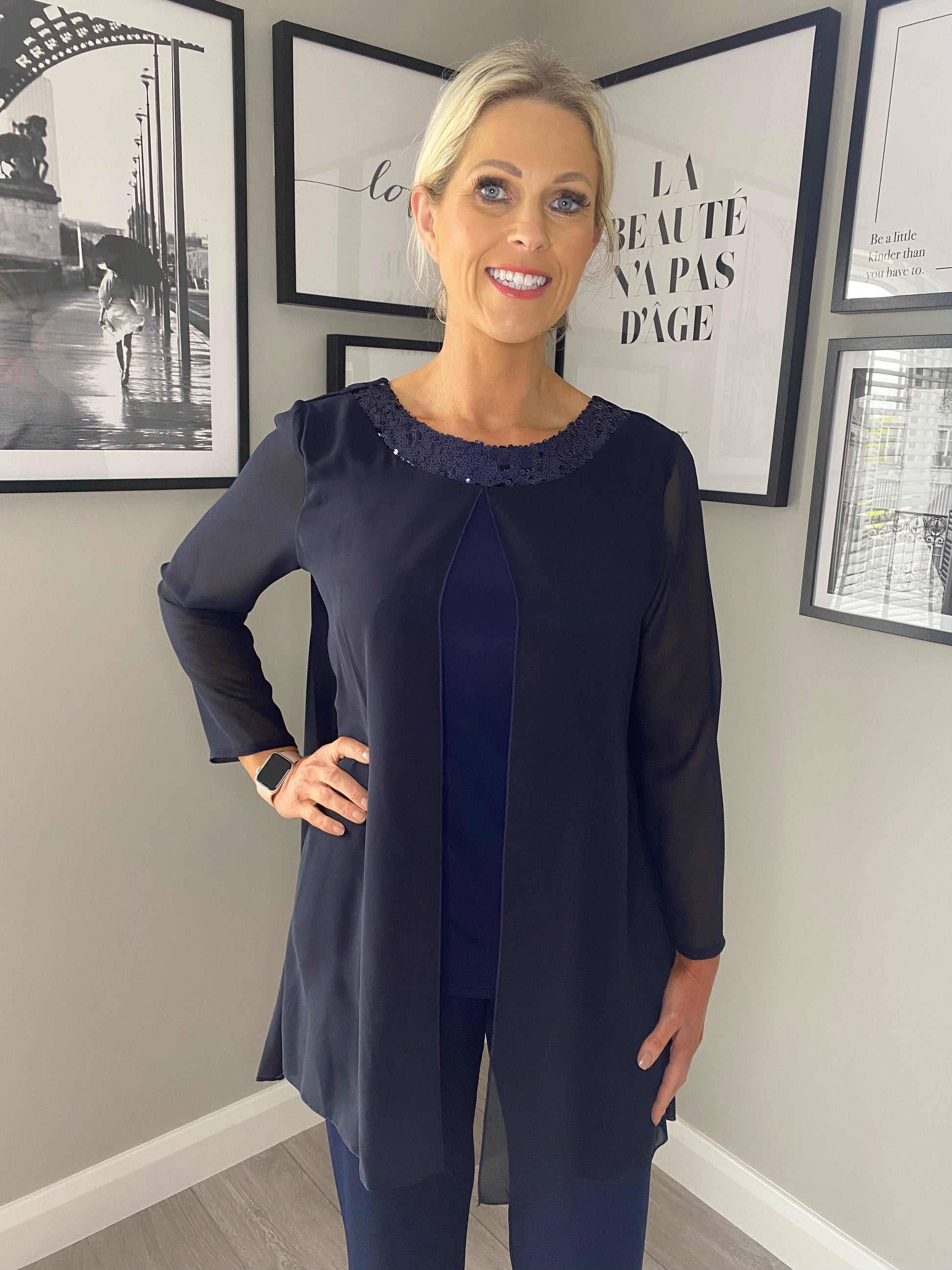 Sequin sales trouser suit