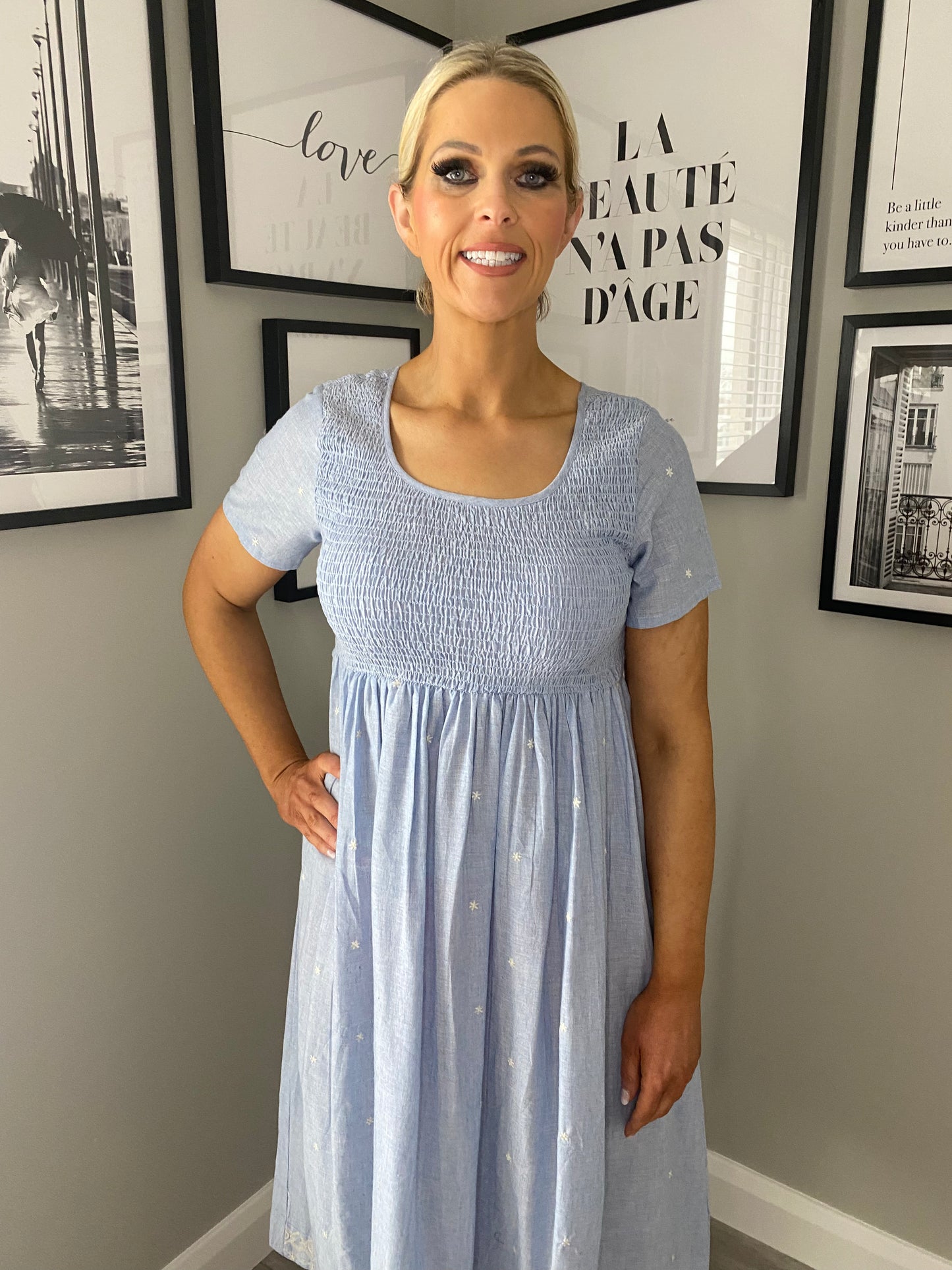 Denim Floaty Dress