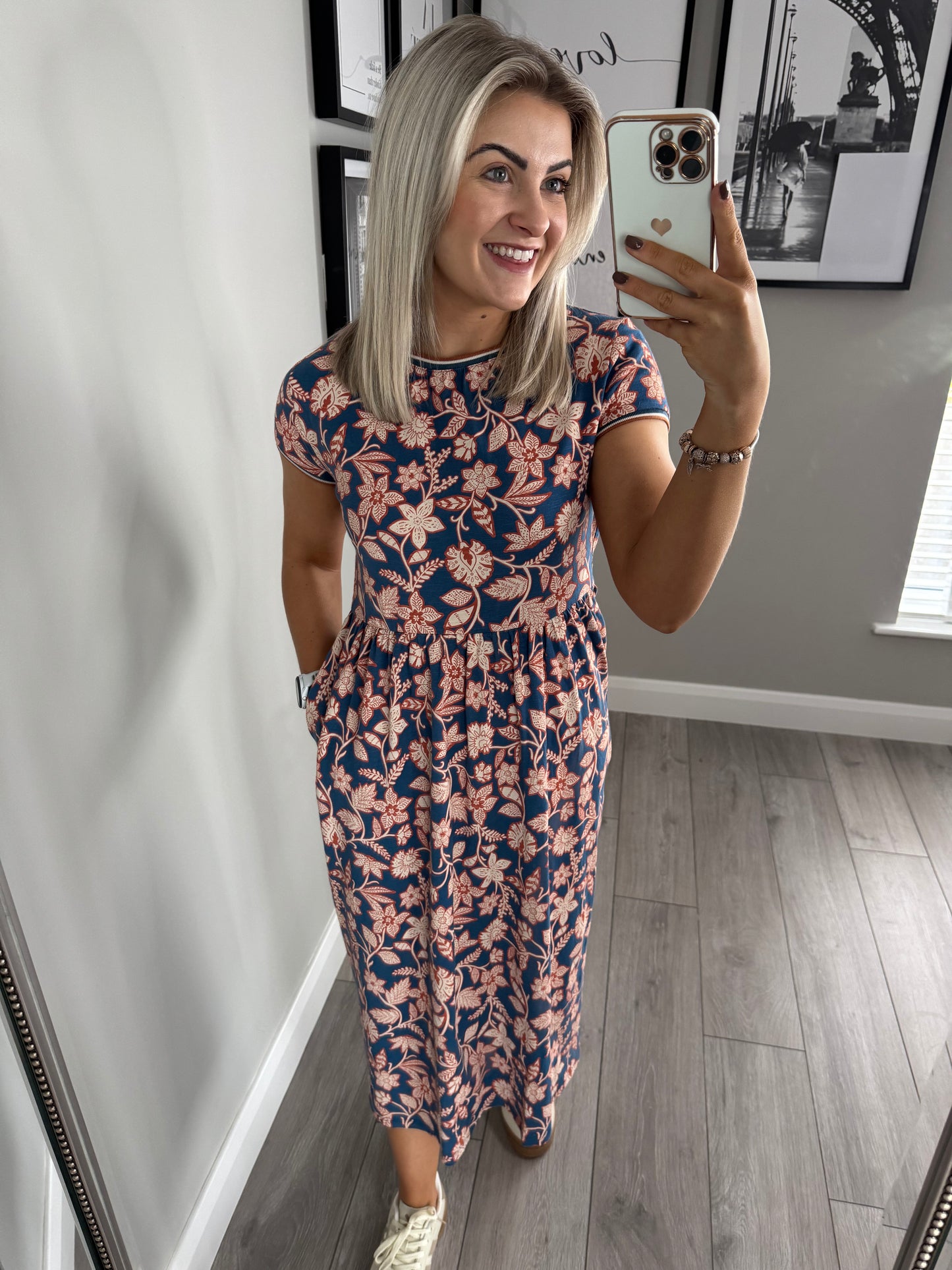 Brakeburn Midnight Garden Denim Dress