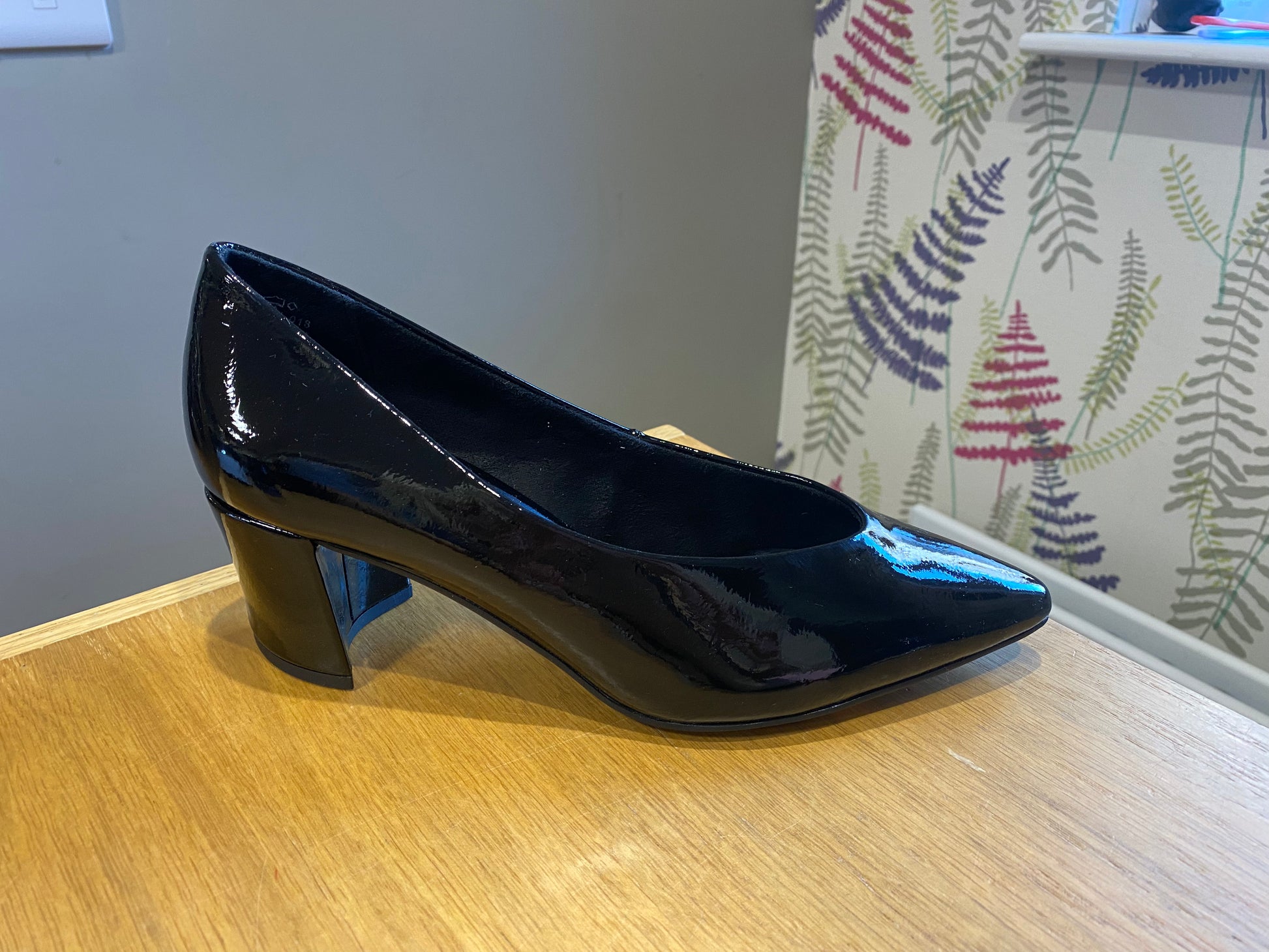 Marco Tozzi Black Patent Court Dresser 46