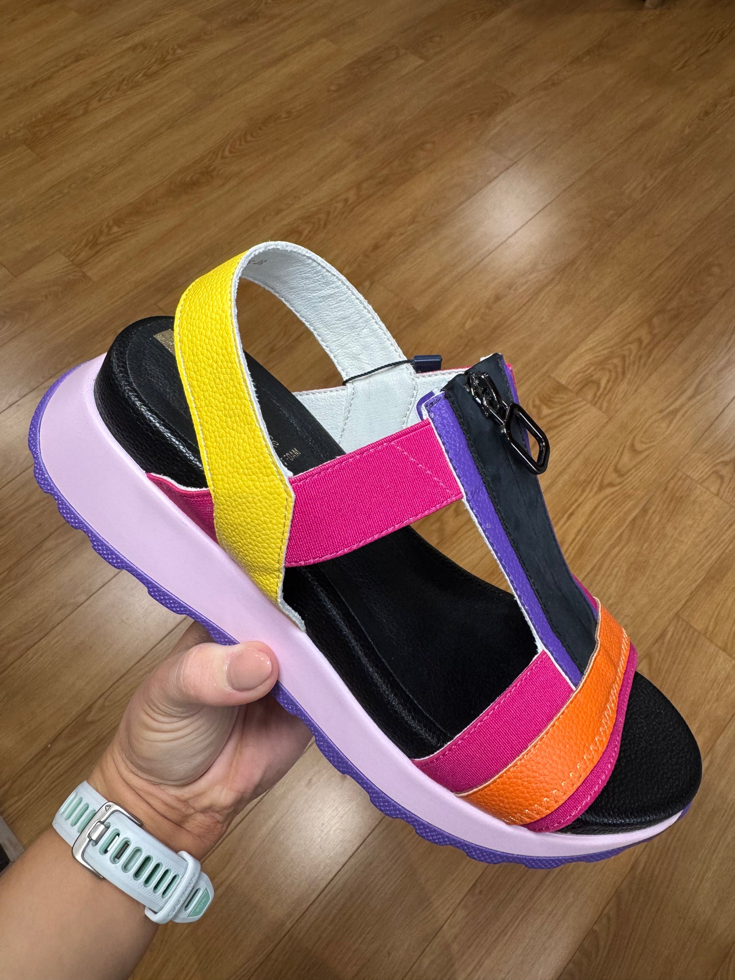 Tommy Bowe for Her Owsiang Neon Pink Zip Sandal