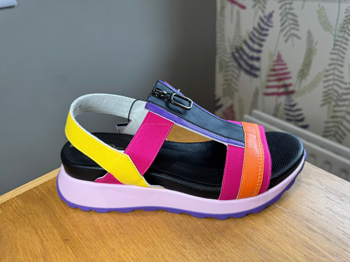 Tommy Bowe for Her Owsiang Neon Pink Zip Sandal