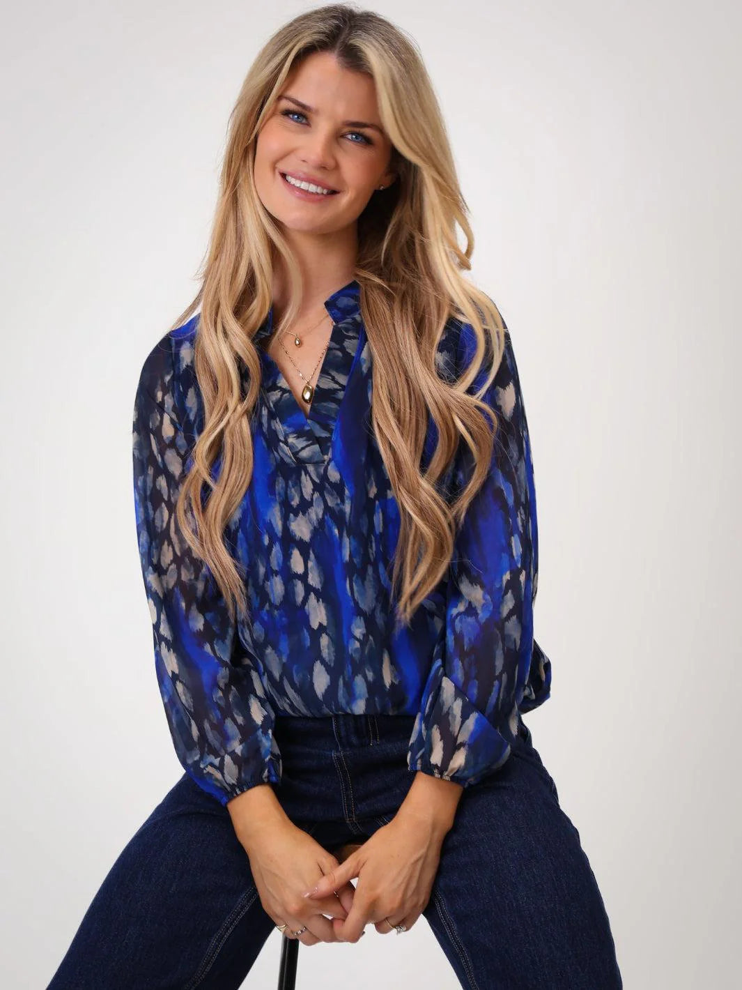 Kate & Pippa Bella Band Royal Top