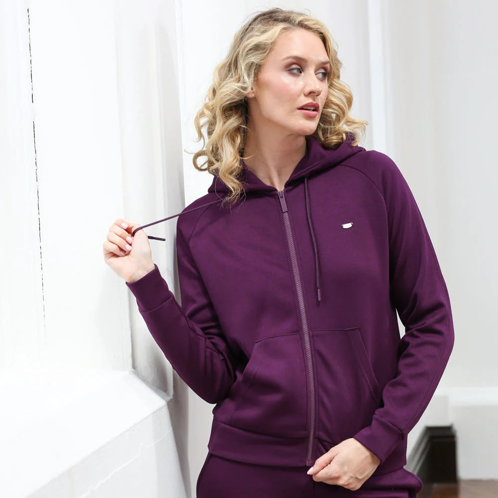 Relax & Renew Madison Plum Zip Hoody