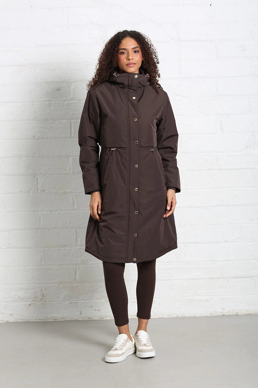 Relax & Renew Becca Chocolate Water Repellent Coat