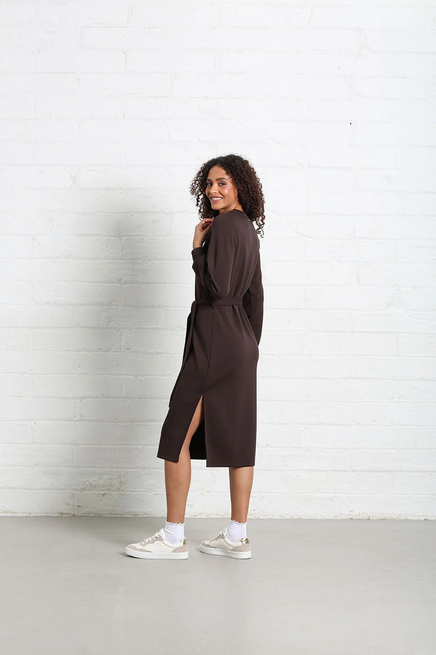Relax & Renew Celia Chocolate Brown Dress