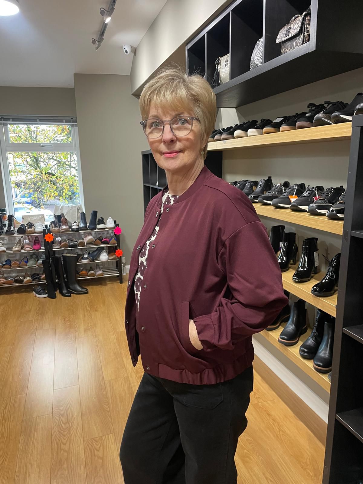 Freequent Wine Bomber Jacket